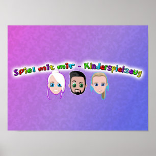 Spiel mit mir Kiderspielzeug Poster