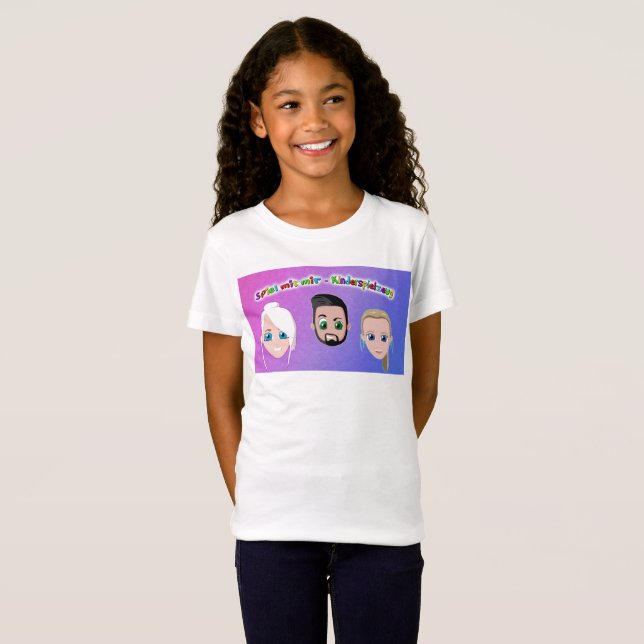 Spiel mit mir Kinderspielzeuge T-Shirt Mädchen (Vorne ganz)