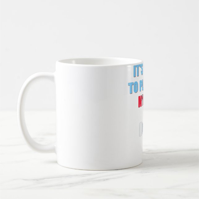 Spiel mit Nipples Funny Plumber Geschenk Pipefitte Kaffeetasse (Links)