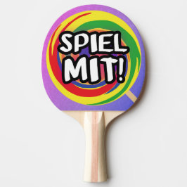 Spiel mit Tischtennisschläger Tischtennis Schläger