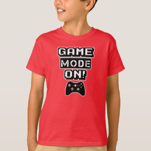 Spiel-Modus auf lustigem Jungenvideospiel-Shirt T-Shirt