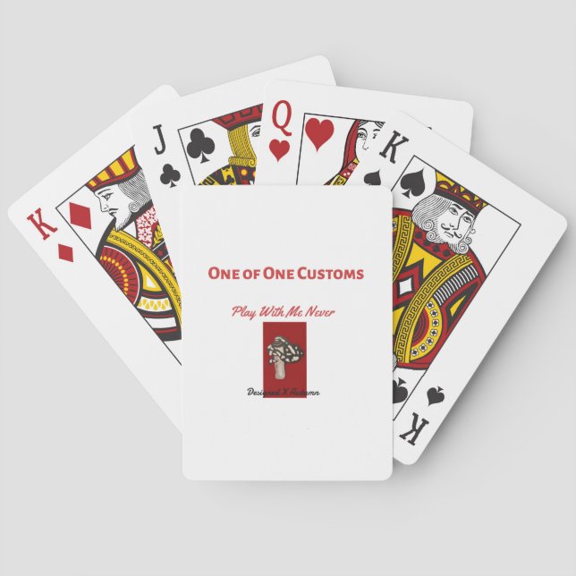 Spiel nie mit mir spielkarten (Rückseite)