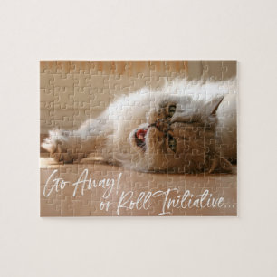 Spiel on   Angry Go Away RPG Roleplayer Cat Foto Puzzle