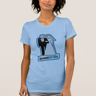 Spiel Over Wedding Bride & Groom Thirt (blau) T-Shirt