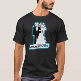 Spiel Over Wedding Bride & Groom Thirt (blau) T-Shirt