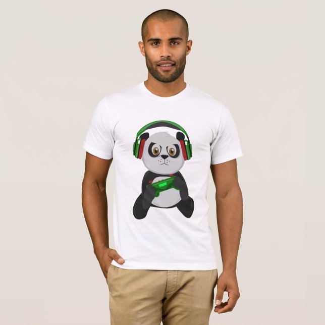 Spiel-Panda T-Shirt (Vorne ganz)