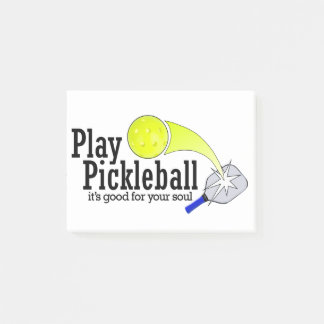 Spiel Pickleball sein gutes für Ihr Soul Post-it Klebezettel
