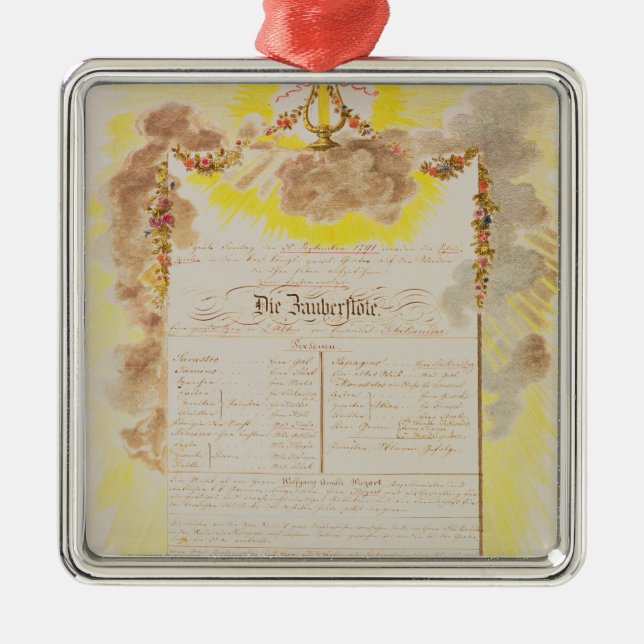 Spiel-Rechnung für 'das magische Flute Ornament Aus Metall (Vorne)