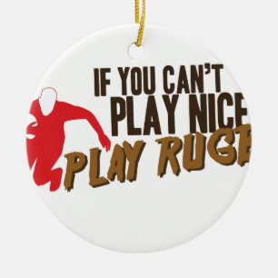 Spiel-Rugby Keramikornament