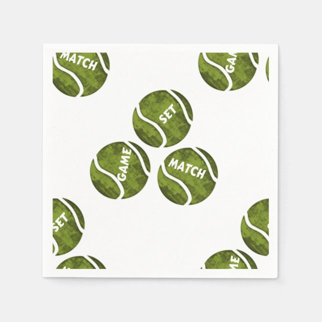 SPIEL SATZ MATCH SERVIETTE (Vorderseite)