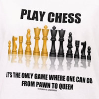 Spiel-Schach, wo man Pfand zur Königin gehen kann