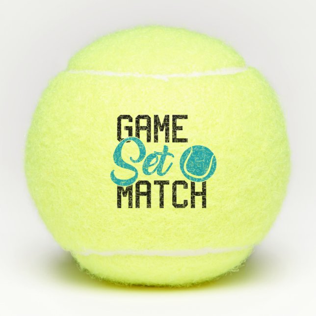 Spiel-Set-Match Tennisbälle (Vorderseite)