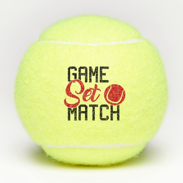 Spiel-Set-Match Tennisbälle (Vorderseite)