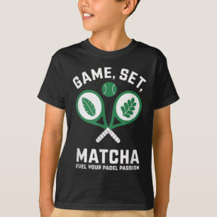 Spiel, Set, Matcha Design - Padel Enthusiast Motiv T-Shirt