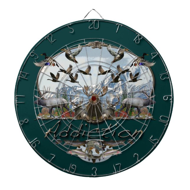 Spiel-Sucht Dartscheibe (vorne)