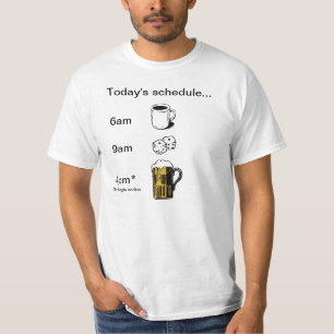 Spiel-Tageszeitplan - T-Shirt