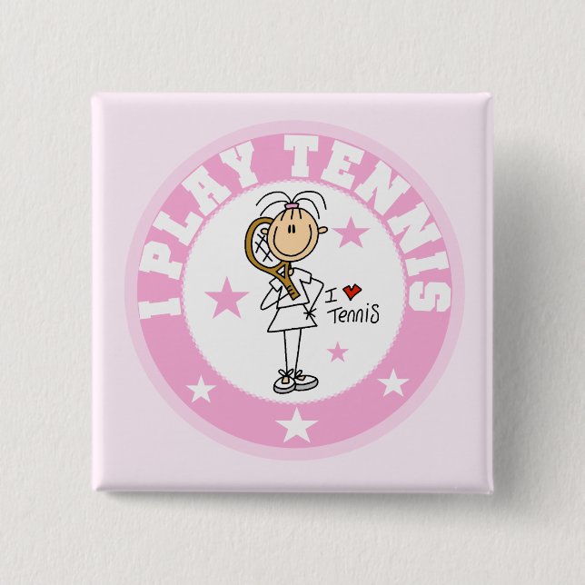 Spiel-Tennist-shirts und -geschenke des Mädchen-I Button (Vorderseite)