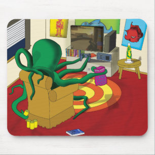 Spiel-Tintenfisch-Mäusematte Mousepad