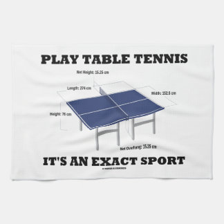 Spiel-Tischtennis ist es ein genauer Sport (Spaß) Handtuch