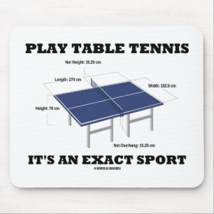 Spiel-Tischtennis ist es ein genauer Sport (Spaß) Mousepad