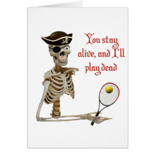 Spiel-toter Tennis-Pirat