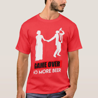 Spiel über Bachelor-Party-Hochzeit T-Shirt