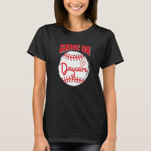 Spiel über das Daycare Baseball zurück zur Schule T-Shirt