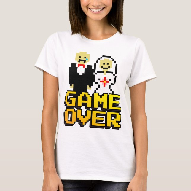 Spiel über Ehe (8-Bit) T-Shirt (Vorderseite)