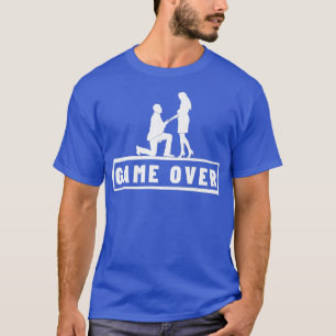 Spiel über Ehe Vorschlag Bachelor Party Groomo T-Shirt