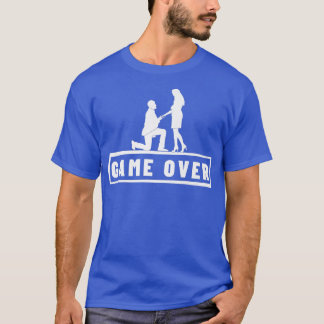 Spiel über Ehe Vorschlag Bachelor Party Groomo T-Shirt