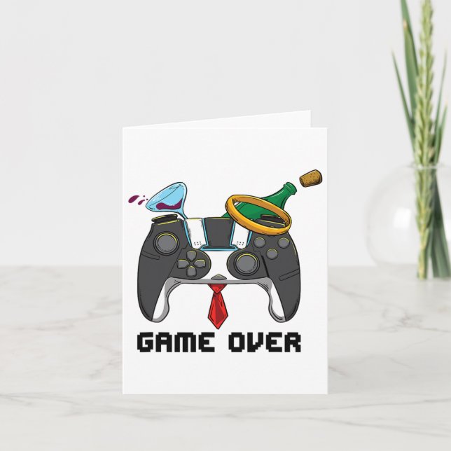 Spiel über Hochzeitsfeier Karte (Vorderseite)