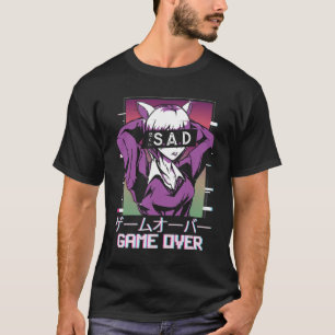 Spiel über Japan Ästhetik traurig Anime Vaporwave T-Shirt