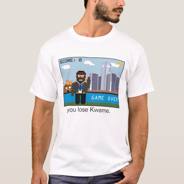 Spiel über Kwame (eins mit Seiten versehen) T-Shirt (Vorderseite)
