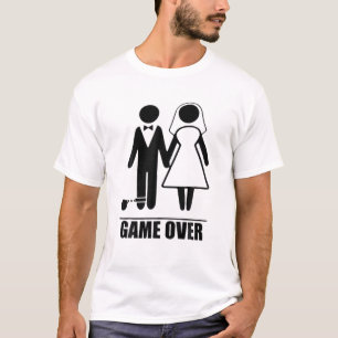 Spiel über lustige Hochzeiten Männer Bachelor Part T-Shirt