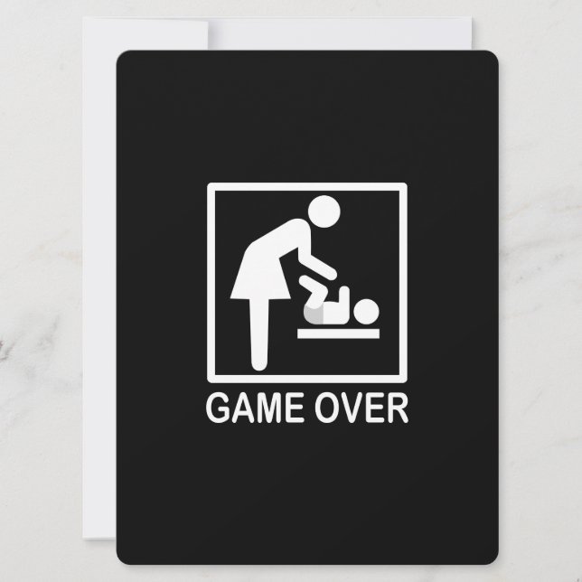 Spiel über Mama Funny Black und White Piktogramm (Vorderseite)