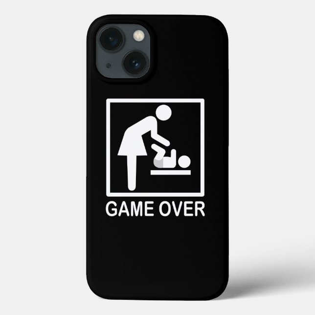 Spiel über Mama Funny Pictograph Case-Mate iPhone Hülle (Rückseite)
