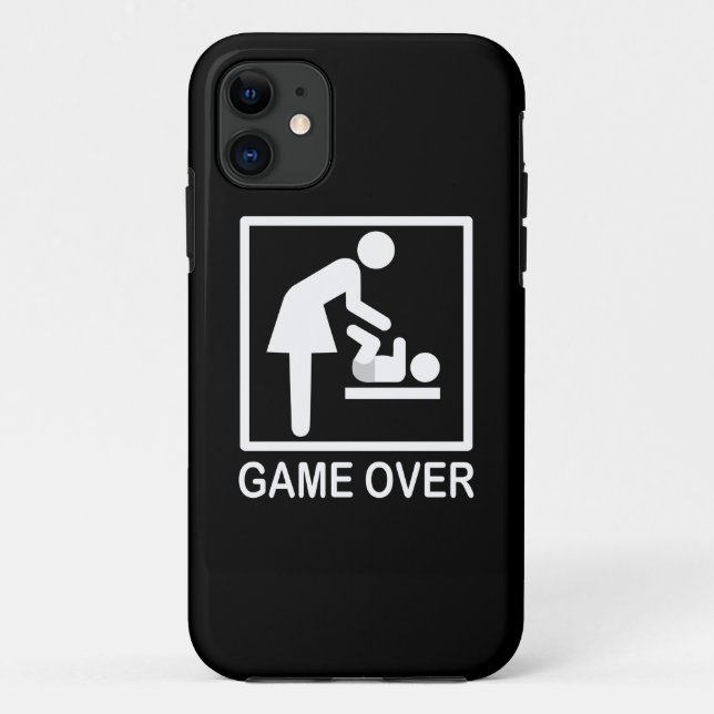 Spiel über Mama Funny Pictograph Case-Mate iPhone Hülle (Rückseite)