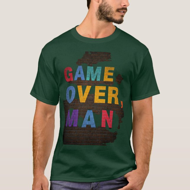 Spiel über, Mann T-Shirt (Vorderseite)