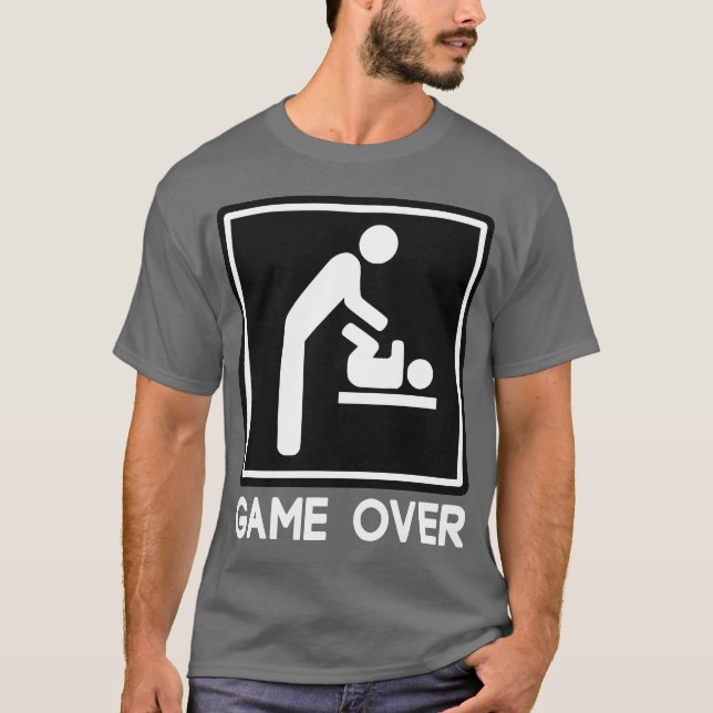 Spiel über neuem Baby für Elternteil-Vater T-Shirt (Vorderseite)