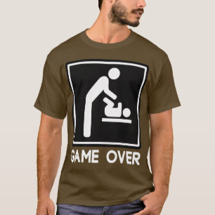 Spiel über neuem Baby für Elternteil-Vater T-Shirt