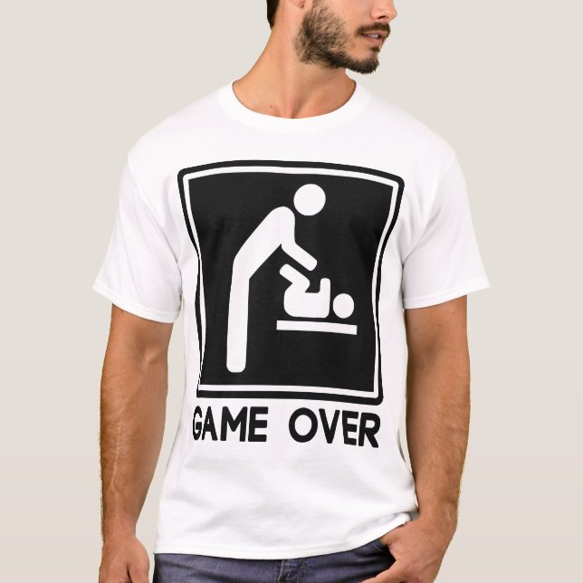 Spiel über neuem Baby für Elternteil-Vater T-Shirt (Vorderseite)