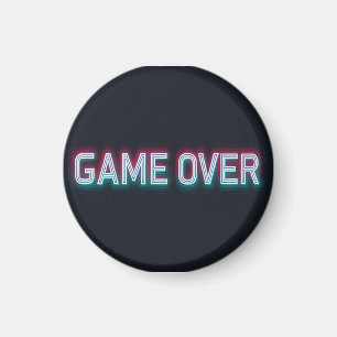 Spiel über Neuronensign Retro-Glasing-Arcade-Des Magnet