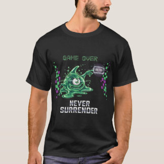 Spiel über nie Verzicht auf Retro-Gaming-T - Shirt