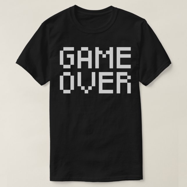 Spiel über Pixel T-Shirt (Design vorne)