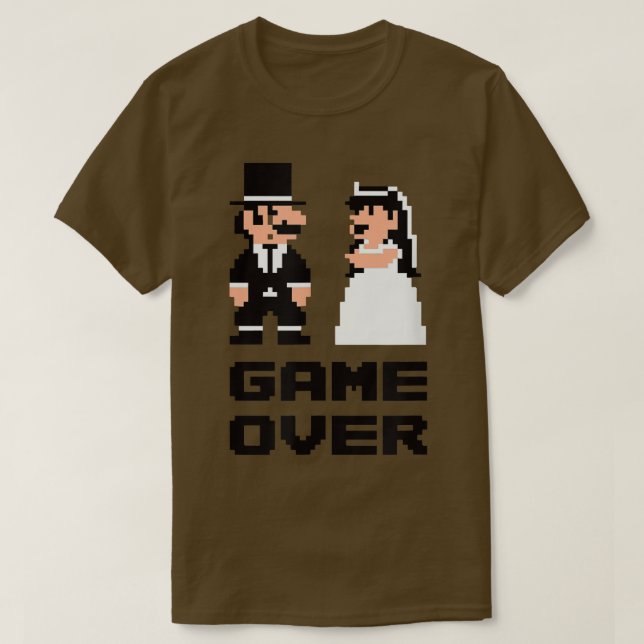 Spiel über Stag Party , Brautgarten Comic T-Shirt (Design vorne)