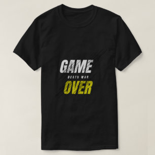 Spiel über Todeskriegs-Grunge-Design T-Shirt