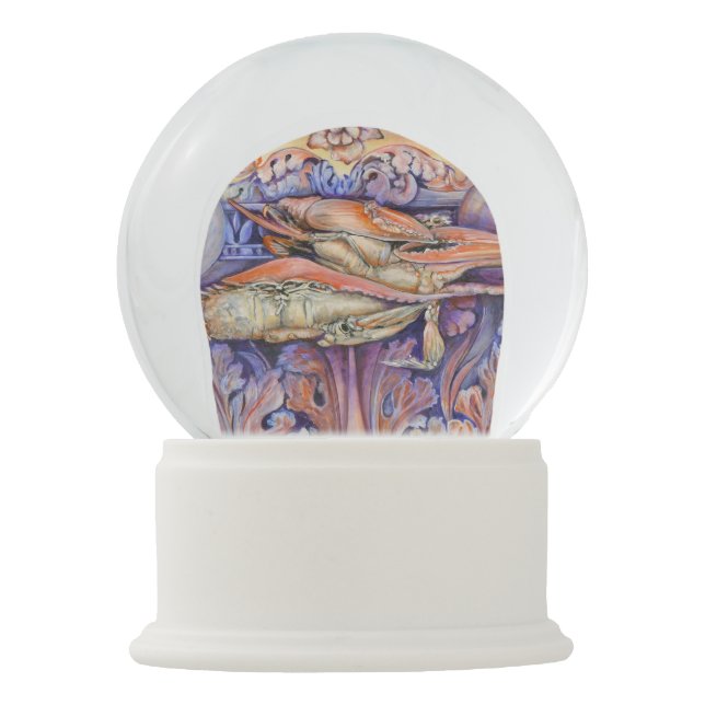 Spiel- und Curly-Spiel-Tag Schneekugel (Rückseite)