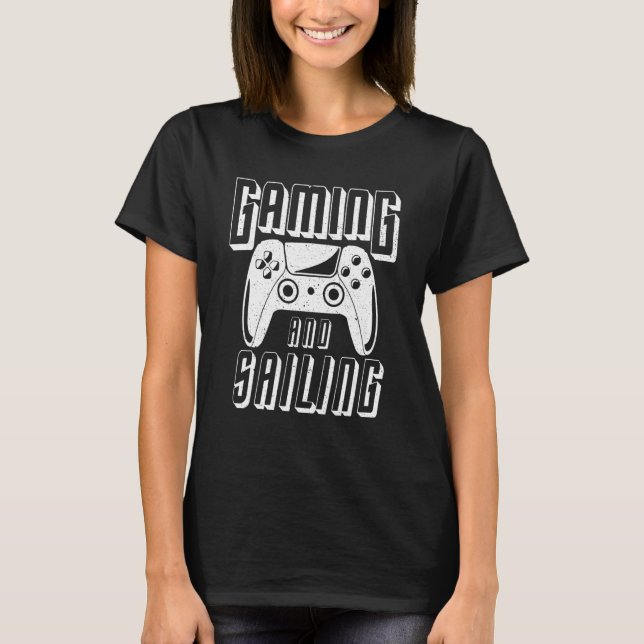 Spiel- und Segelvideospiel-Controller T-Shirt (Vorderseite)