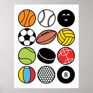 Spiel- und Sporthallen Poster