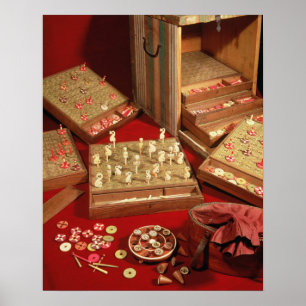 Spiel von Dauphin lotto, erfunden von Louis XIV Poster